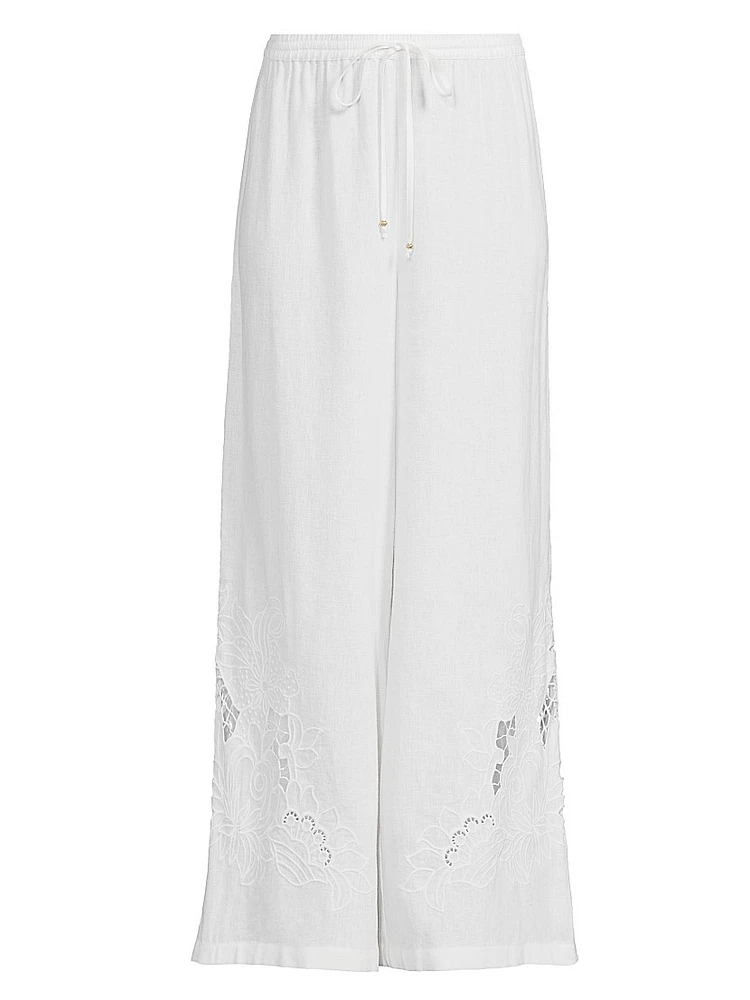 Frankie Embroidered Easy Pants