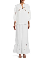Frankie Embroidered Easy Pants