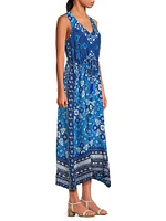 Drawstring Tank Midi-Dress