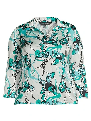 Printed Crêpe de Chine Blouse