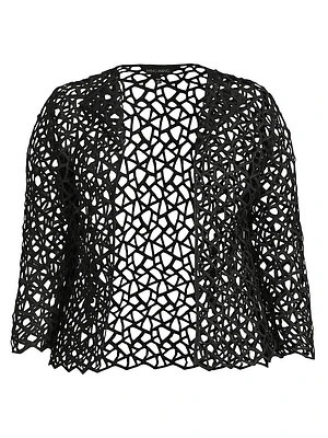 Corded Open-Front Jacket
