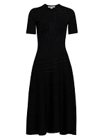 Pointelle Degrade Midi-Dress