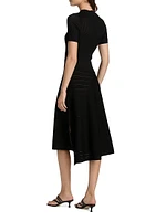 Pointelle Degrade Midi-Dress