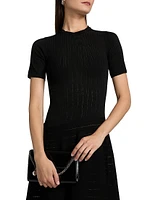 Pointelle Degrade Midi-Dress