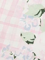 Ula Floral Check Miniskirt