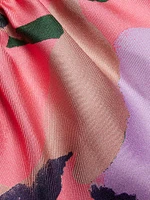 Florentine Floral Silk Halterneck Top