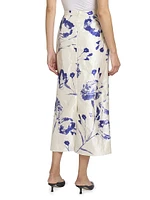 Carnation Pencil Midi-Skirt