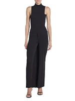 Crepe Jersey Mock Turtleneck Bodysuit