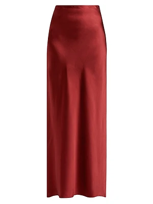Silk Bias Cut Maxi Skirt