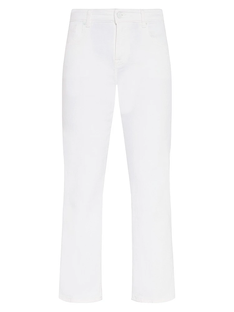 Calie Low-Rise Stretch Straight-Leg Jeans