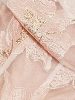 Floral Jacquard Fit & Flare Gown