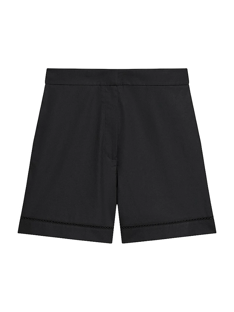 City Utilitarian Cotton Poplin Shorts