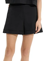 City Utilitarian Cotton Poplin Shorts