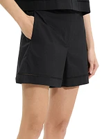 City Utilitarian Cotton Poplin Shorts