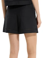 City Utilitarian Cotton Poplin Shorts