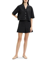 City Utilitarian Cotton Poplin Shorts