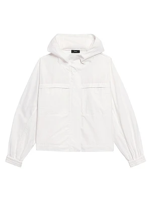 Gathered Hooded Jacket