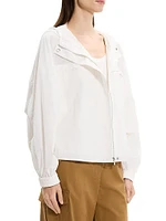 Gathered Hooded Jacket