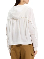 Gathered Hooded Jacket