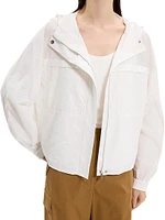 Gathered Hooded Jacket