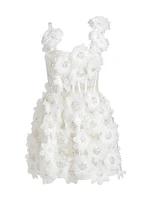 Rosalie Floral Applique Minidress