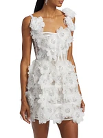 Rosalie Floral Applique Minidress