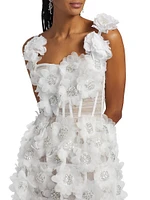 Rosalie Floral Applique Minidress