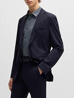 Slim-Fit Shirt Printed Performance Stretch Jersey