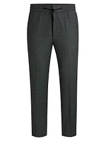 Extra Slim Fit Trousers Micro Patterned Stretch Cloth
