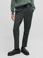 Extra Slim Fit Trousers Micro Patterned Stretch Cloth