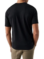 Silk-Cotton Crewneck T-Shirt