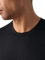 Silk-Cotton Crewneck T-Shirt