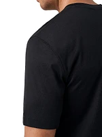 Silk-Cotton Crewneck T-Shirt