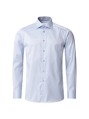 Geometric Contemporary-Fit Solid Shirt