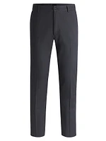 Regular-Fit Trousers Micro-Patterned Stretch Cotton