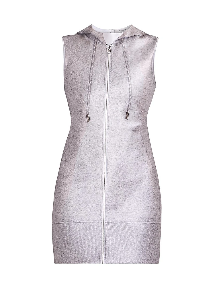 Hooded Sheath Minidress