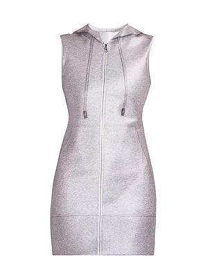 Hooded Sheath Minidress