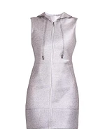 Hooded Sheath Minidress