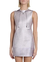 Hooded Sheath Minidress
