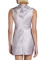 Hooded Sheath Minidress