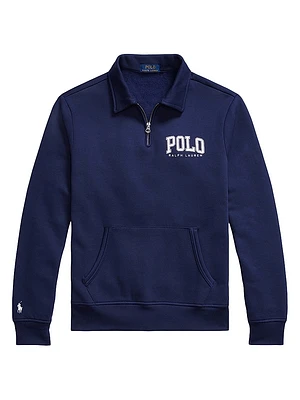 Logo Fleece Collared Sweatshirt