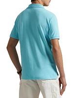 Custom-Slim-Fit Mesh Polo Shirt