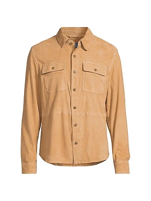 Suede Shirt Jacket