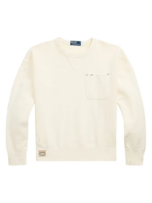 Fleece Pocket Crewneck Sweatshirt