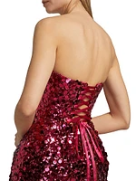 Maraya Sequin Strapless Minidress