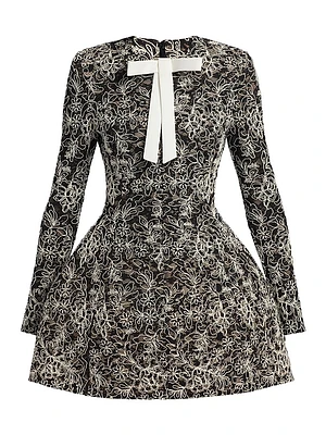 Courtney Floral Embroidered Minidress