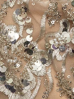 Violet Floral Sequin Gown