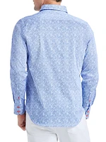 Kefalonia Printed Stretch-Cotton Shirt
