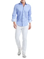 Kefalonia Printed Stretch-Cotton Shirt
