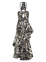 The Comeback Floral Cut-Out Maxi Dress